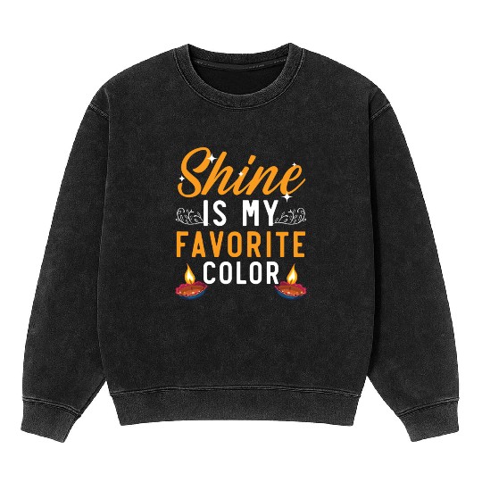 Happy Diwali Diwali Festival Indian Hindu Hinduism Mineral Wash Sweatshirts
