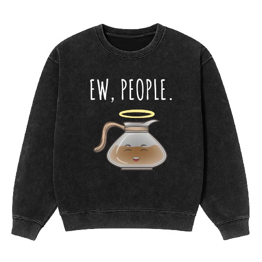 Ew People Angel Coffee Pot Mineral Wash Sweatshirts