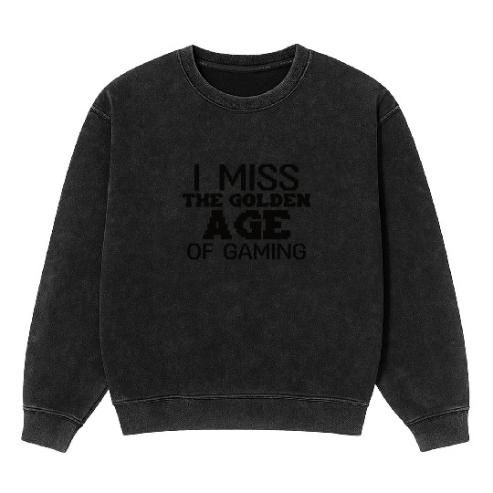 Funny Retro Gaming Culture Vintage arcade classics Mineral Wash Sweatshirts