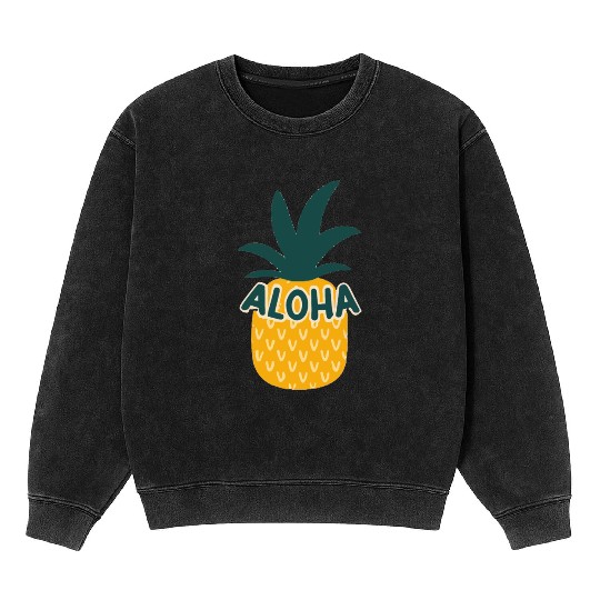 Aloha Pineapple Mineral Wash Sweatshirts