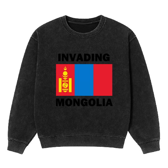Invading Mongolia Mineral Wash Sweatshirts