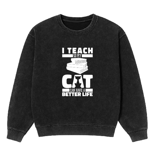 Teacher Teaching Mineral Wash Sweatshirts