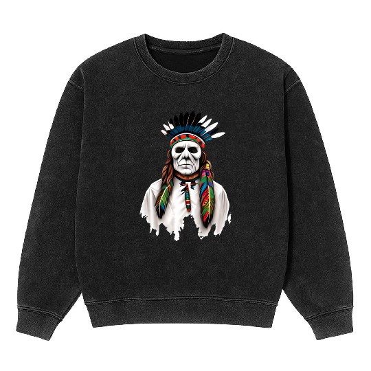 Native American Chindi (ghost or spirit) Mineral Wash Sweatshirts
