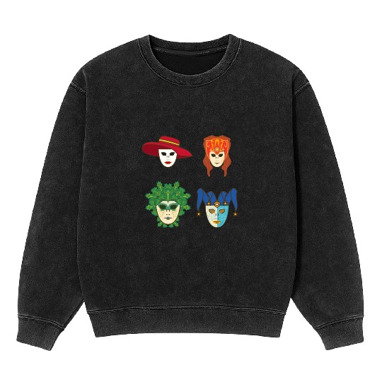 Venice Gondola Italy Venezia Mineral Wash Sweatshirts