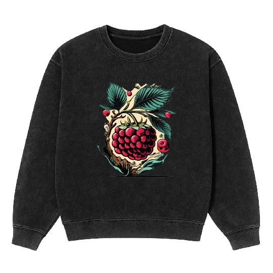 Raspberry Mineral Wash Sweatshirts