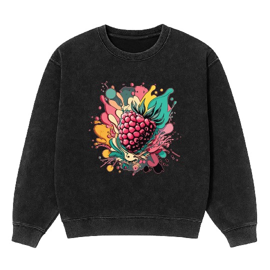 Raspberry Mineral Wash Sweatshirts