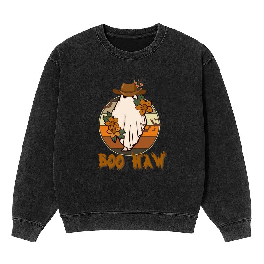 BOO HAW Western Halloween Mineral Wash Sweatshirts