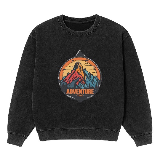 Adventure / Mountains / Old School / Retro Mineral Wash Sweatshirts