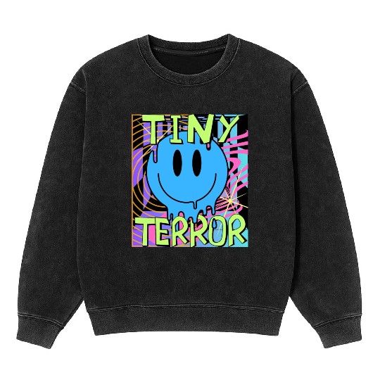 Tiny Terror Streetwear Mineral Wash Sweatshirts All Neon Colors
