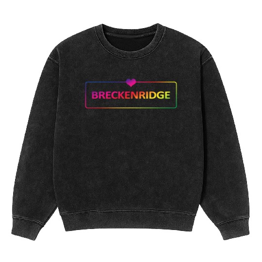 Breckenridge Colorado Usa Mineral Wash Sweatshirts