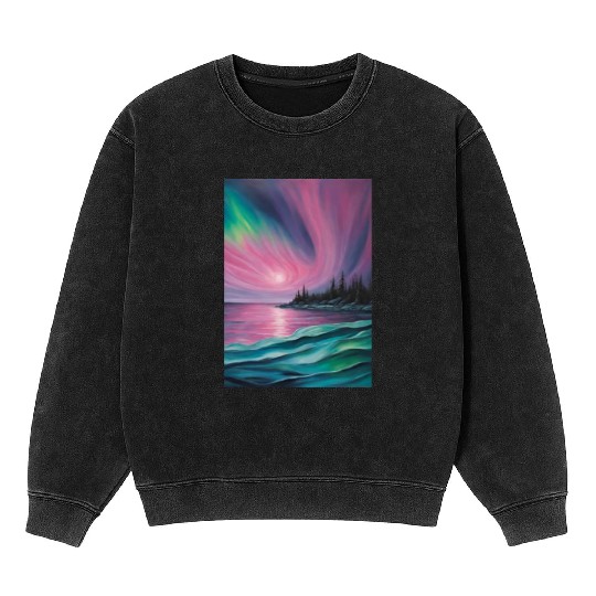 Northern lights Mineral Wash Sweatshirts