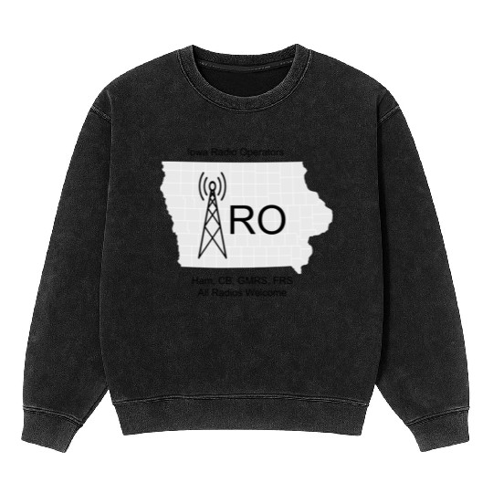 IRO Logo Grayscale Mineral Wash Sweatshirts