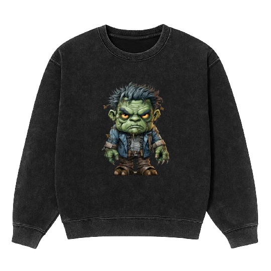 Halloween Frankie's Playful Monster Mash Mineral Wash Sweatshirts