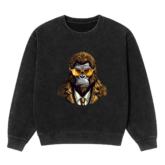 Mafia gorilla Mineral Wash Sweatshirts