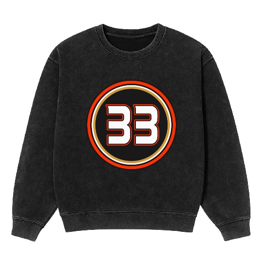 Jakob Silfverberg Number 33 Jersey Anaheim Ducks Mineral Wash Sweatshirts