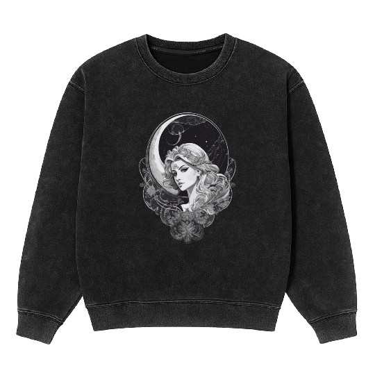 Virgo Tarot Spirituality - Precise Wisdom Mineral Wash Sweatshirts