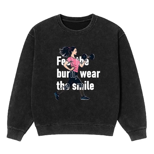 Women's Fitness Apparel Mineral Wash Sweatshirts