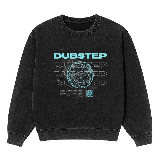Trendy Dubstep Streetwear Mineral Wash Sweatshirts