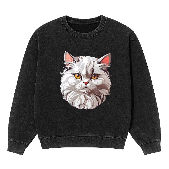 Persian Cat Mineral Wash Sweatshirts