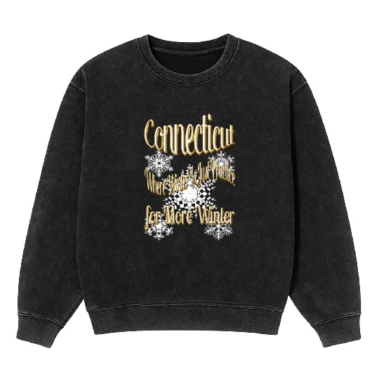 Connecticut winter Mineral Wash Sweatshirts