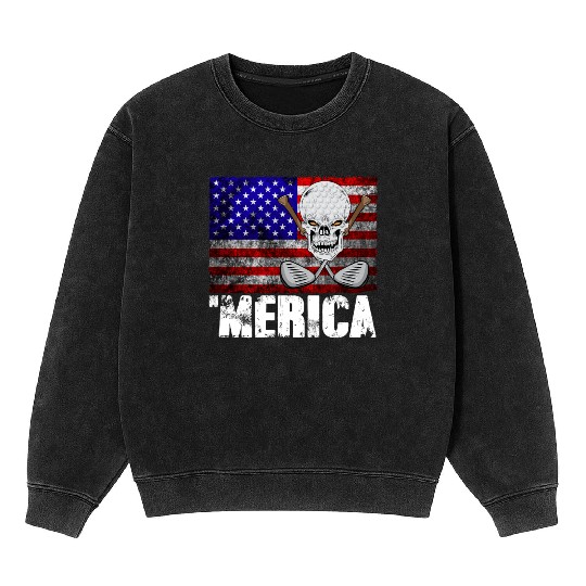 Merica Golf Mineral Wash Sweatshirts