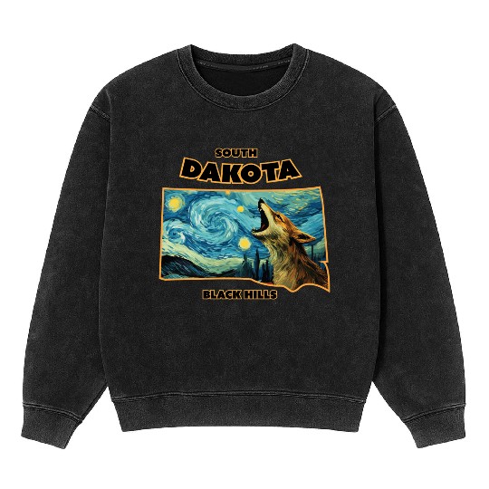 South Dakota - Coyote Mineral Wash Sweatshirts