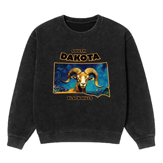 South Dakota - Sheep Mineral Wash Sweatshirts