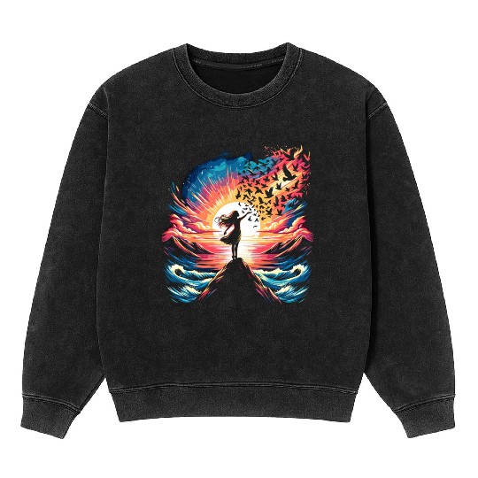 Ethereal Dance of Nature Mineral Wash Sweatshirts