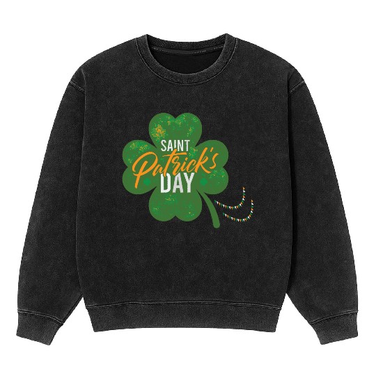 Irish Shamrock Mineral Wash Sweatshirts