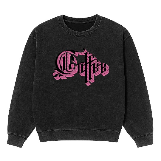 Coffee Purple Shadow Mineral Wash Sweatshirts