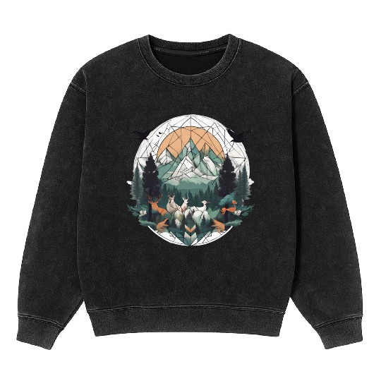 Geoforest Tapestry Mineral Wash Sweatshirts