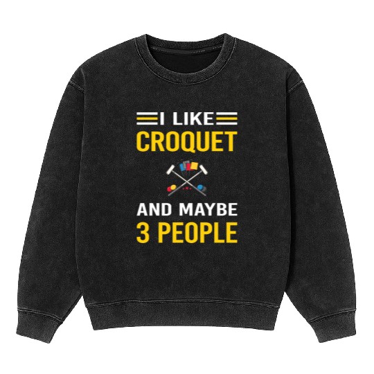 3 People Croquet Mineral Wash Sweatshirts