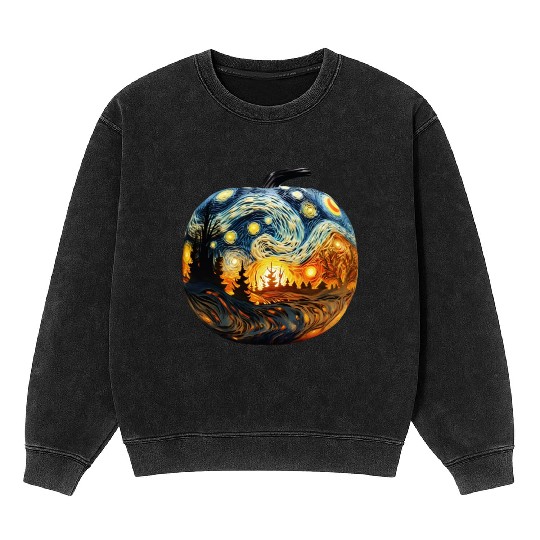 Starry Starry Pumpkin Mineral Wash Sweatshirts