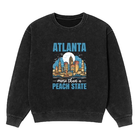Atlanta City Georgia USA America United States Mineral Wash Sweatshirts