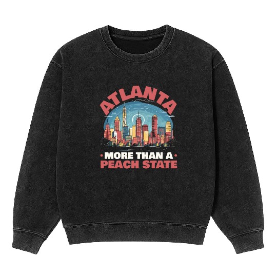 Atlanta City Georgia USA America United States Mineral Wash Sweatshirts