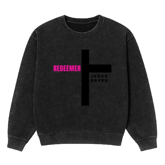 JESUS SAVES Collection Mineral Wash Sweatshirts