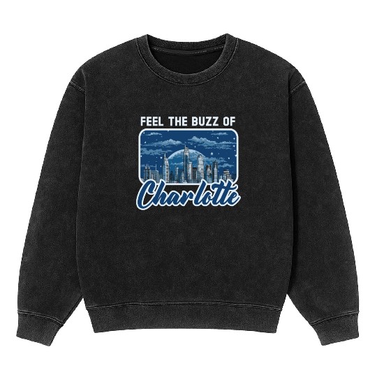 Charlotte North Carolina USA America United States Mineral Wash Sweatshirts