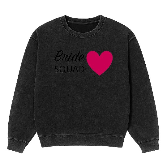 Bride Squad Mineral Wash Sweatshirts
