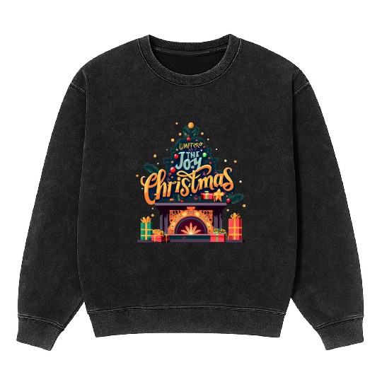 The Joy Christmas Mineral Wash Sweatshirts