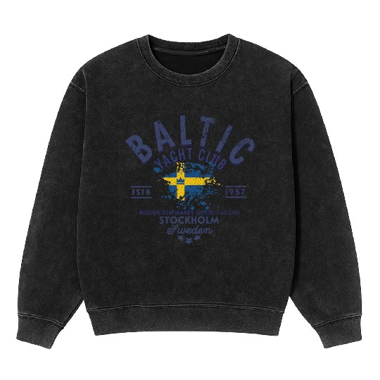 Baltic Yacht Club Stockholm Design Mineral Wash Sweatshirts