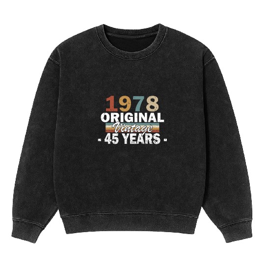 Year 1978 Mineral Wash Sweatshirts