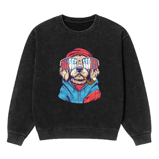 MISEESEEPPI, dog, USA, Mississippi Mineral Wash Sweatshirts