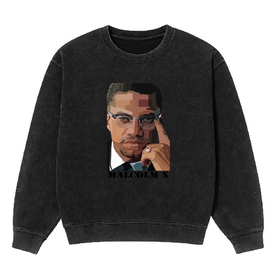 Malcolm X Mineral Wash Sweatshirts