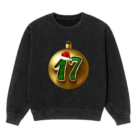 17 Years Young - Seventeen Christmas Balls Mineral Wash Sweatshirts