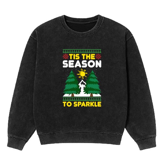 tis the Season to Sparkle Mineral Wash Sweatshirts