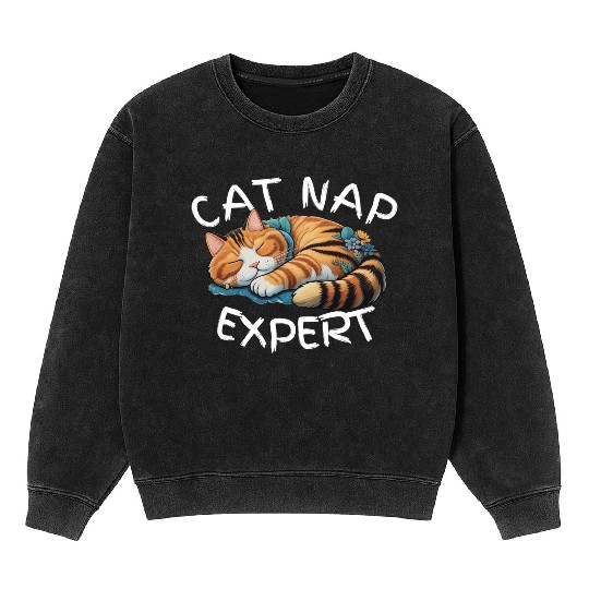 Cat Nap Expert Mineral Wash Sweatshirts