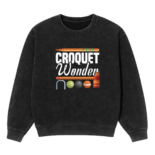 Croquet Mallet Croquet Club Croquet Player Croquet Mineral Wash Sweatshirts