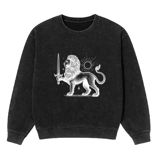 Shir o Khorshid - Persian (iran) design Mineral Wash Sweatshirts