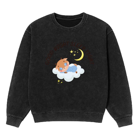 Sleeping Reindeer On A Clod Mineral Wash Sweatshirts