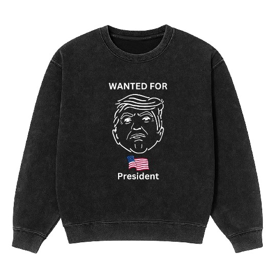 Trump for President, election 2024, Donald Trump Mineral Wash Sweatshirts
